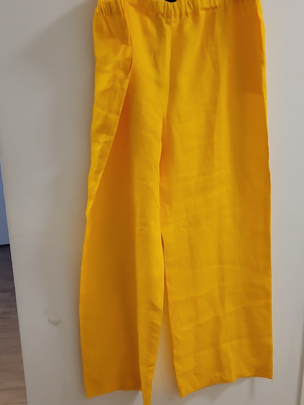 Marina Renaldi Anniversart Collection Wide-Leg Linnen Pants Size 24